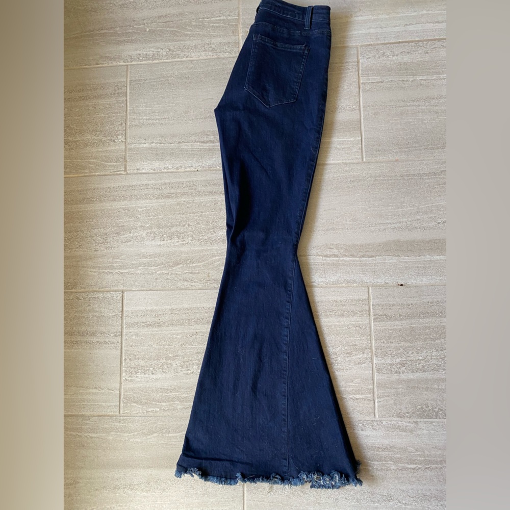 Saints & Hearts Dark Wash Bell Bottoms